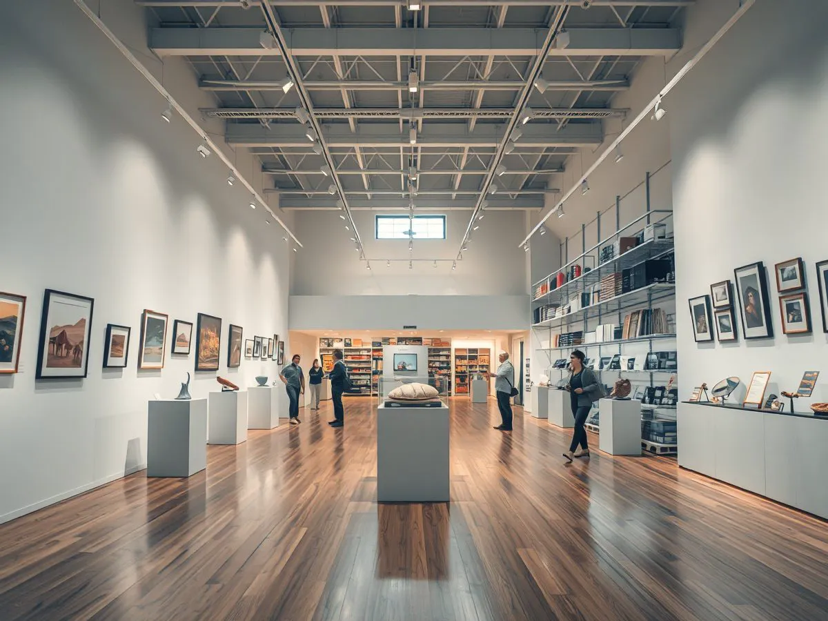 文化空间展览活动现场，观众正在参观展品